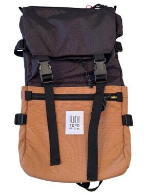 Topo Design Rover Pack Classic Khaki Black Backpack NWT 1000 D Nylon